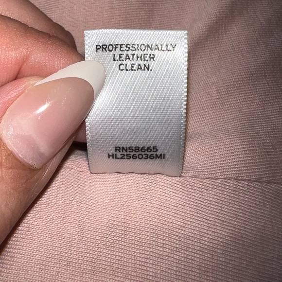 Hinge Seattle Quilted Leather Jacket Pink Size XS - Picture 10 of 16